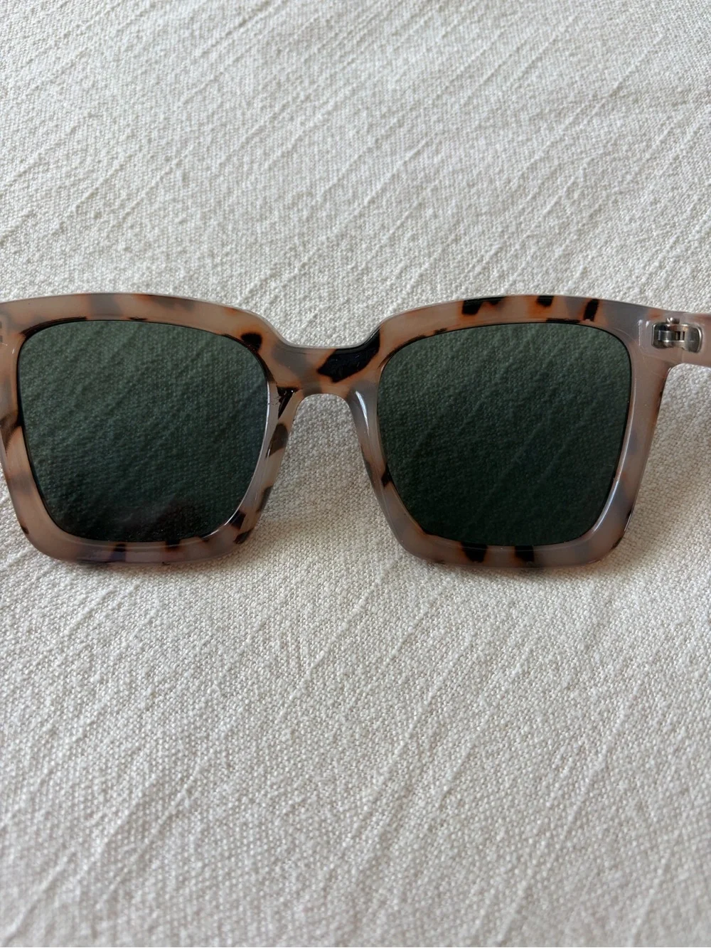 Tortoiseshell Square Frame Sunglasses - Brown